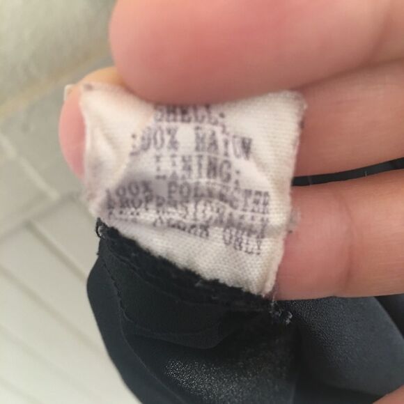 Vintage 90s Y2K Black Floral Low Rise MIDI Skirt Size 10 - Picture 7 of 7